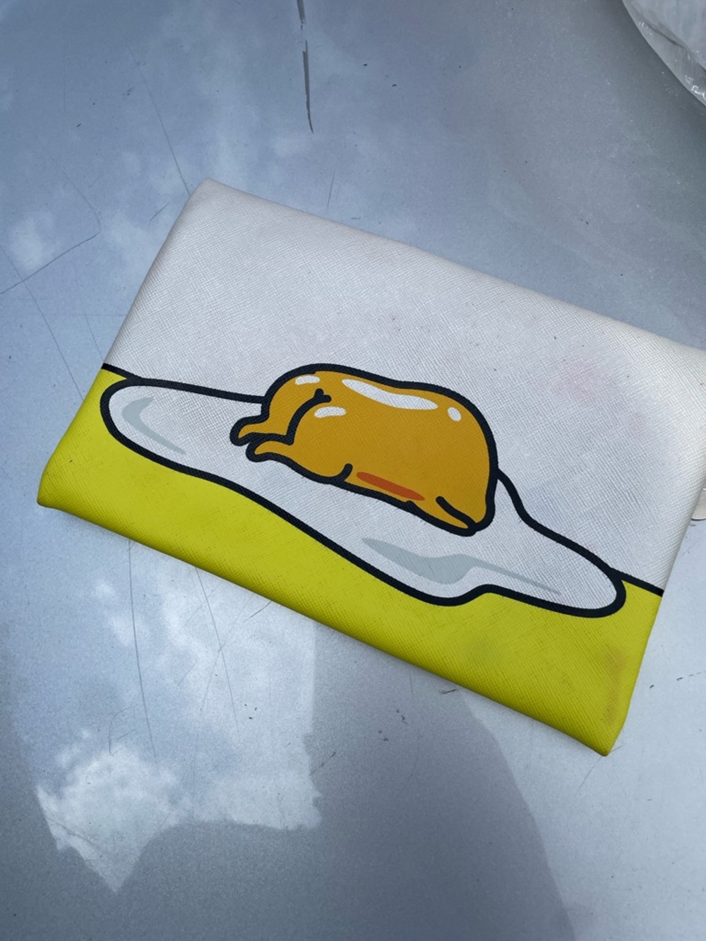 Sanrio Gudetama White & Yellow Zip Pouch - Picture 2 of 5